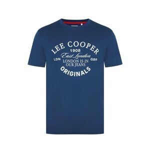 Lee Cooper Mens Cotton Crew Neck / Vintage Blue